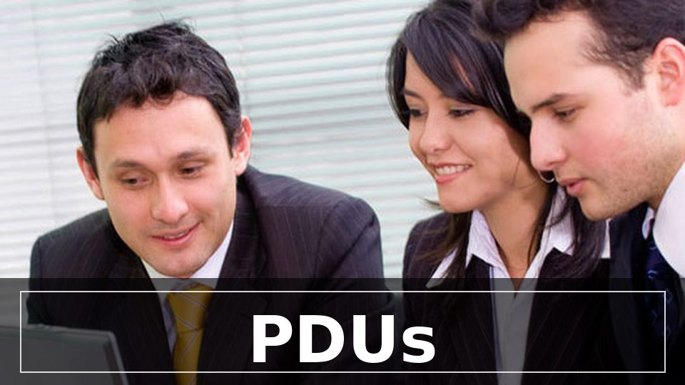 PDUs para manutenção de certificações PMI